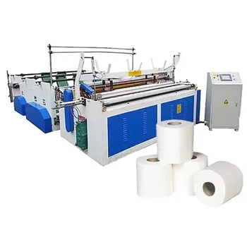  Автоматическая полная производственная линия для туалетной бумаги Машина для производства рулонов туалетной бумаги в рулонах для туалетной бумаги Jumbo Roll