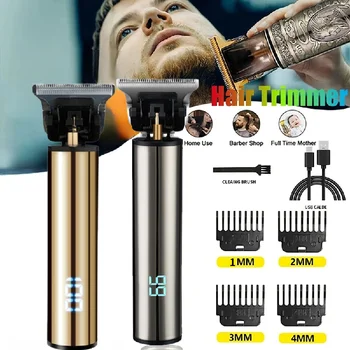 Машинка для стрижки волос T9 Машинка для стрижки волос для мужчин Перезаряжаемая мужская бритва Триммер для волос Парикмахерская Триммер для бороды для мужчин Триммер для кончиков волос