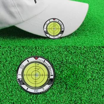 Железный маркер для мяча для гольфа Портативный считыватель для гольфа Зажим для маркера для гольфа Профессиональный зеленый тренировочный помощник для чтения Аксессуары для гольфа