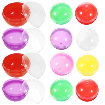 28 мм Пластиковые наполняемые шарики Открываемые упаковочные шарики для хранения Забавные цветные шарики DIY Красочные мячи Многоразовые витые шары