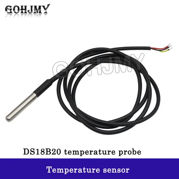  Водонепроницаемый датчик температуры DS18b20 с герметизацией из нержавеющей стали DS18B20 водонепроницаемый провод