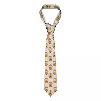 Милый хомяк, держащий галстук из семян подсолнуха для мужчин и женщин галстук для галстука для одежды аксессуары