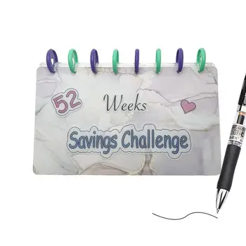 Envelopes Money Saving Challenge 52 недели Мини-органайзер для денежных средств Планировщик для составления бюджета Расходные материалы для управления деньгами для семьи