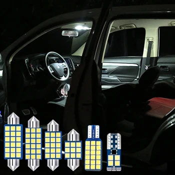 4x Безошибочные автоматические светодиодные лампы Комплект освещения салона автомобиля Купольные лампы для чтения Фонари багажника для Mitsubishi Outlander 2017 2018 2019 2020