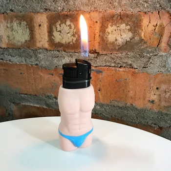  1 шт. Креативная пара Сексуальные зажигалки для тела Чехол Силиконовая зажигалка Защитная водонепроницаемая зажигалка Коробка Любители Подарки