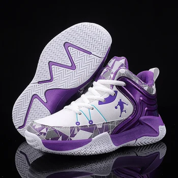 Бренд Детская спортивная обувь 2023 Новая дышащая детская баскетбольная обувь Уличная баскетбольная обувь для мальчиков Спортивная обувь для девочек