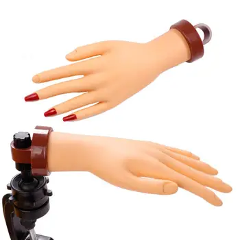 Мастер ногтевого искусства Модель руки Гибкая реалистичная практика маникюра Модель руки для обучения нейл-арту Салон для ногтей для ногтей