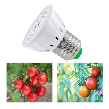 E27 80 светодиодов Лампа для выращивания растений Светодиодные лампы для роста полного спектра Фитолампа для рассады Цветок Фитолампа для комнатных гидропонных растений