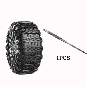 1 шт. Зимние цепи противоскольжения для автомобильных шин Snow Mud Wheel Tire Утолщенное сухожилие шины Использовать в скользких зимних шинах, скользкой грязи и