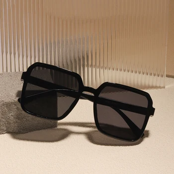 Новые квадратные солнцезащитные очки Женские негабаритные брендовые дизайнерские солнцезащитные очки Женская мода Многоцветное градиентное зеркало Gafas De Sol Mujer