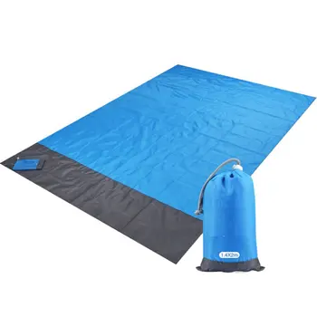 2x2,1 м Водонепроницаемый карманный пляжный одеял Складной коврик для кемпинга Матрас Портативный легкий коврик Коврик для пикника на открытом воздухе Песчаный пляж