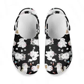 Noisydesigns 2022 Мужские сандалии Летние нескользящие туфли с отверстием Сабо EVA Light Garden Beach Home Снаружи Плоские мужские тапочки