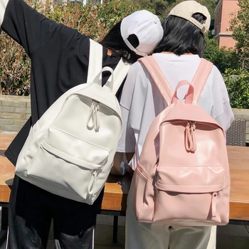 Annmouler Рюкзаки большой вместимости для женщин Качественная искусственная кожа Студенческая школьная сумка Дорожный ноутбук Унисекс Ruck
