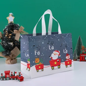  1 шт. Новый год Рождество Нетканый материал Большие сумки Конфеты Подарочная упаковка Санта-Клаус Детский праздник Счастливый год Вечеринка Сувениры