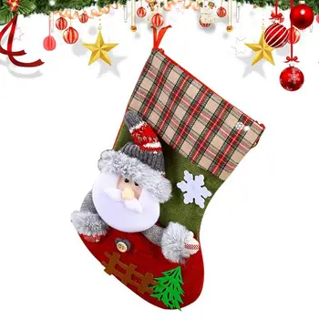 Рождественские носки Украшение Милые Рождественские Семейные Чулки Большой Емкости Праздничные Санта-Клаус Праздничные Подарочные Пакеты Для Семьи И Детей