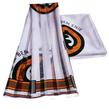 2023 Новая африканская ткань Design6 ярдов Органза Атласная шелковая ткань Высококачественная атласная ткань с принтом для вечернего платья.