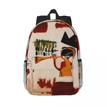 Trumpet By Basquiats Дорожный рюкзак Женщины Мужчины Школа Компьютер Книжная сумка Студент колледжа Рюкзак Сумки