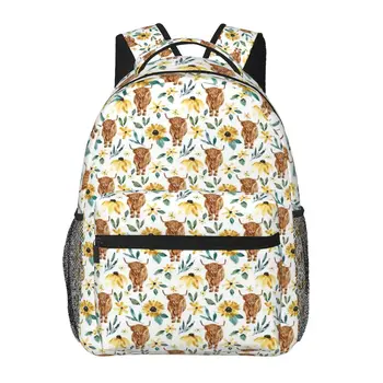 Рюкзак Highland Cow With Sunflowers One Casual