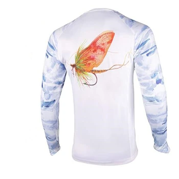  Рубашка Дышащая одежда Мужчины Водонепроницаемые рыбацкие рубашки С длинным рукавом Быстросохнущая одежда