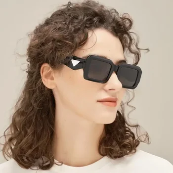 2024 Мода Люкс Бренд Синий Черный Белый Блок Квадратный Прочный Маленькая Оправа Женские очки для близорукости Мода PR81WS
