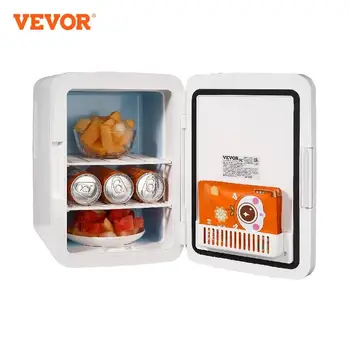 VEVOR 10 л Автомобильный холодильник Мини Портативный холодильник по уходу за кожей Холодильник Холодильник Морозильная камера Коробка для хранения продуктов питания и напитков Контейнер для домашнего использования в автомобильном баре