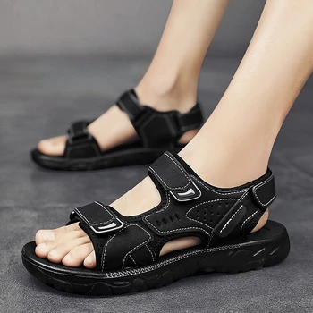 Мужские мужские черные сандалии Модные летние сандалии Бестселлеры в 2023 году Продукция Обувь для мужчин с Zapatos Hombre