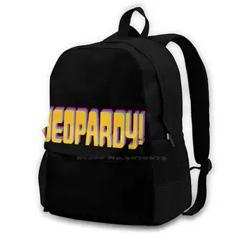 Безымянная школьная сумка Рюкзак большой емкости Ноутбук 15 дюймов Jeopardy Game Show Love Alex Trebek Tv Answers Champion Trebek