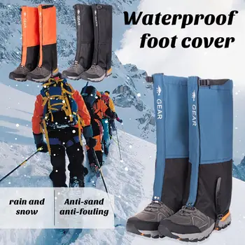 Водонепроницаемые накладки на ноги Защитные гетры для ног для приключений на свежем воздухе Дышащие водостойкие защитные кожухи для снегохода для кемпинга