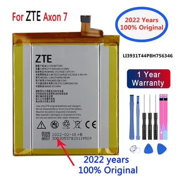 2022 года Новый 100% оригинальный аккумулятор LI3931T44P8H756346 для ZTE Axon 7 5,5 дюйма A2017 7S A2018 Аккумулятор 3320 мАч + номер отслеживания