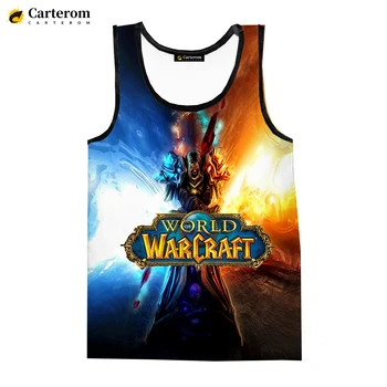 Новейшая модная игра Warcraft 3D-печатные майки Мужские жилеты Женщины Повседневная футболка Warcraft без рукавов Хип-хоп Оверсайз топы 6XL
