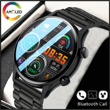 2023 Умные часы Мужские AMOLED HD Экран Всегда На Дисплее Мужские Часы Bluetooth Call IP68 Водонепроницаемые Спортивные Фитнес Мужские Умные Часы