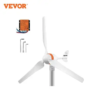 VEVOR 12 В / AC Комплект генератора ветряной турбины, Ветрогенератор с контроллером MPPT 3/5 лопастей для террасы, моря, дома на колесах, шале