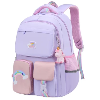 2022 Новая радужная школьная сумка для подростков, девочек, детей, 1-5 классов, водонепроницаемые рюкзаки, детские многофункциональные школьные сумки Mochilas