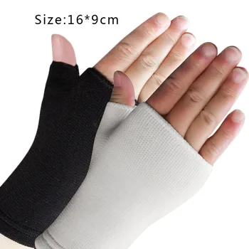 1 пара ультратонкие дышащие перчатки для мужчин и женщин с половиной пальца эластичные опоры для запястья горячая распродажа