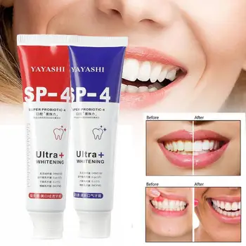 Пробиотическая зубная паста Sp-4 Осветляющая отбеливающая зубная паста Защита десен Свежее дыхание Чистка зубов для рта Здоровье Уход за зубами
