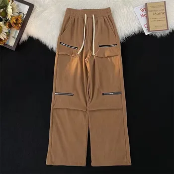 Новый осенне-зимний модный бренд Американская вельветовая рабочая одежда Прямая трубка Свободная универсальная красивая повседневная молодежная мужская штаны