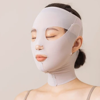 3D многоразовая дышащая красавица женская повязка против морщин для похудения V Shaper Full Face Lift Ночная маска