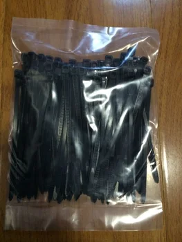 100 шт. Нейлоновая кабельная стяжка 4x100 мм Белый / черный цвет Самоблокирующаяся пластиковая проволочная стяжка на молнии