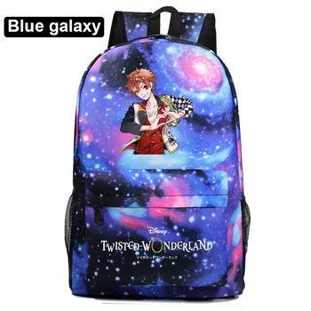 Disney Twisted-Wonderland Печатный школьный рюкзак Аниме Подросток Мода Повседневная Девочки Мальчики Школьная сумка Harajuku Дорожные сумки