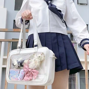 Kawaii Candy Color Сумки Женская мода JK PU Женская сумка 2023 Trend Кроссбоди Плечо Mujer с кошельком для монет