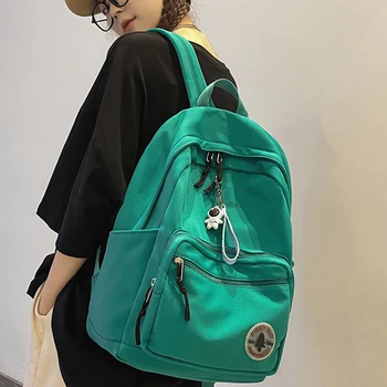 Модный повседневный нейлоновый женский рюкзак Рюкзак студента колледжа Школьные сумки для девочек-подростков Водонепроницаемый рюкзак для путешествий большой емкости
