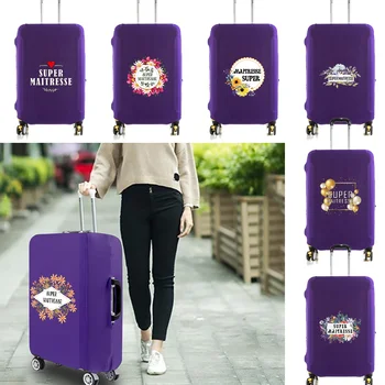 Эластичный чехол для чемодана Holiday Travel Essentials для 18-32 дюймов Maitresse Print Дорожные аксессуары Чехол для багажа