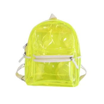 Прозрачный рюкзак Женская модная школьная сумка со светодиодным светом Мужская модная сумка для желе Популярные школьные сумки Plecak Сумки Mochila Escolar