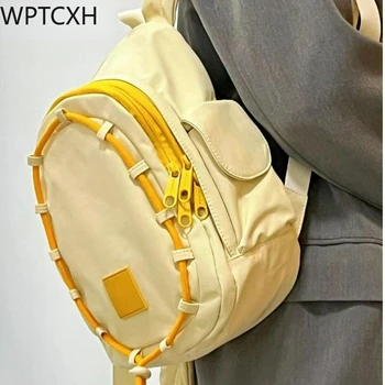 WPTCXH Оригинальный гусиное яйцо Маленькая школьная сумка Женский повседневный симпатичный мини-рюкзак для колледжа Мужские легкие дорожные рюкзаки Сумка через двойное плечо