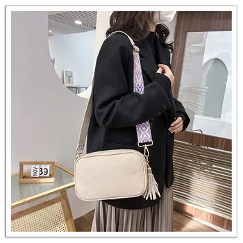  PU кожаные сумки-мессенджеры для женщин кисточка роскошный дизайнер в этническом стиле с широким ремешком на плече сумка женская сумка женская сумка женская сумка-шопер
