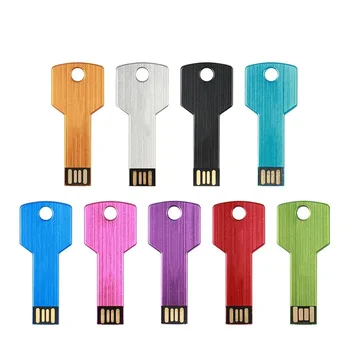 JASTER Бесплатный USB-накопитель с логотипом 128 ГБ Металлический ключ Бизнес-подарок Memory Stick 64 ГБ Небесно-голубой небьющийся флеш-накопитель 16 ГБ