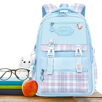 Японские девочки Эстетический рюкзак Симпатичные школьные сумки для студентов Подростков Девочки Карманы Kawaii Женский рюкзак для ноутбука Рюкзак для девочек