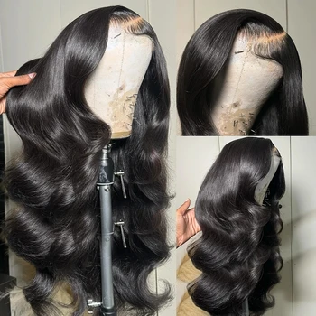 Body Wave 360 Full HD Кружевной фронтальный парик 40-дюймовый кружевной передний парик из натуральных волос Бразильский парик Remy 250% бесклеевой парик