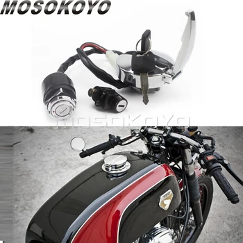 Мотоцикл Изготовленный на заказ комплект блокировки масляного бензобака Главный выключатель зажигания 2 ключа Крышка бензобака для Honda CB CM CL GL VLX CBT125 FL350R VF500F