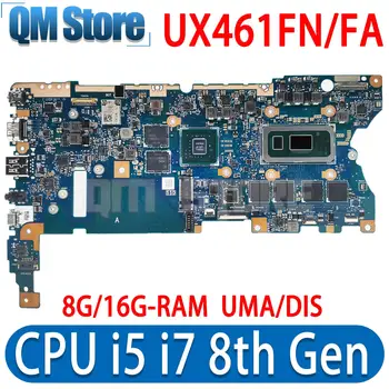 UX461FN UX461FA материнская плата для ASUS Zenbook Flip 14 UX461 UX461F Материнская плата ноутбука I5 I7 8-го поколения 8 ГБ/16 ГБ ОЗУ UMA/DIS
